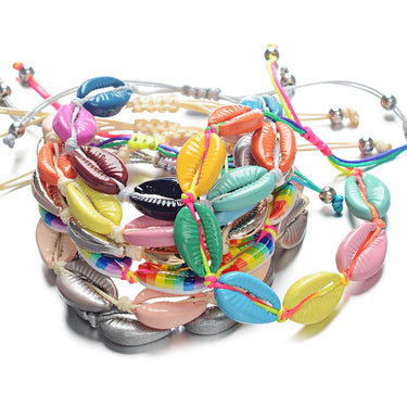 SUMMER BRIGHT & COLORFUL Cowry Shell Style BOHO Rope Bracelets
